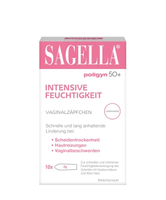 poligyn 50+ Intensive Feuchtigkeit Zäpfchen 