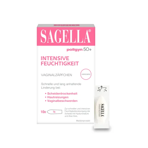 poligyn 50+ Intensive Feuchtigkeit Zäpfchen 