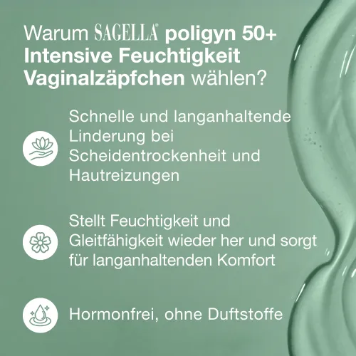 poligyn 50+ Intensive Feuchtigkeit Zäpfchen 